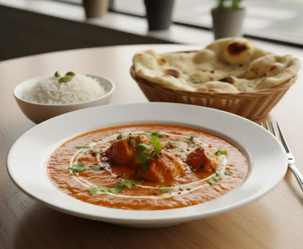 Authentic Punjabi curry dish at Punjabi Tiffin Junction Edmonton